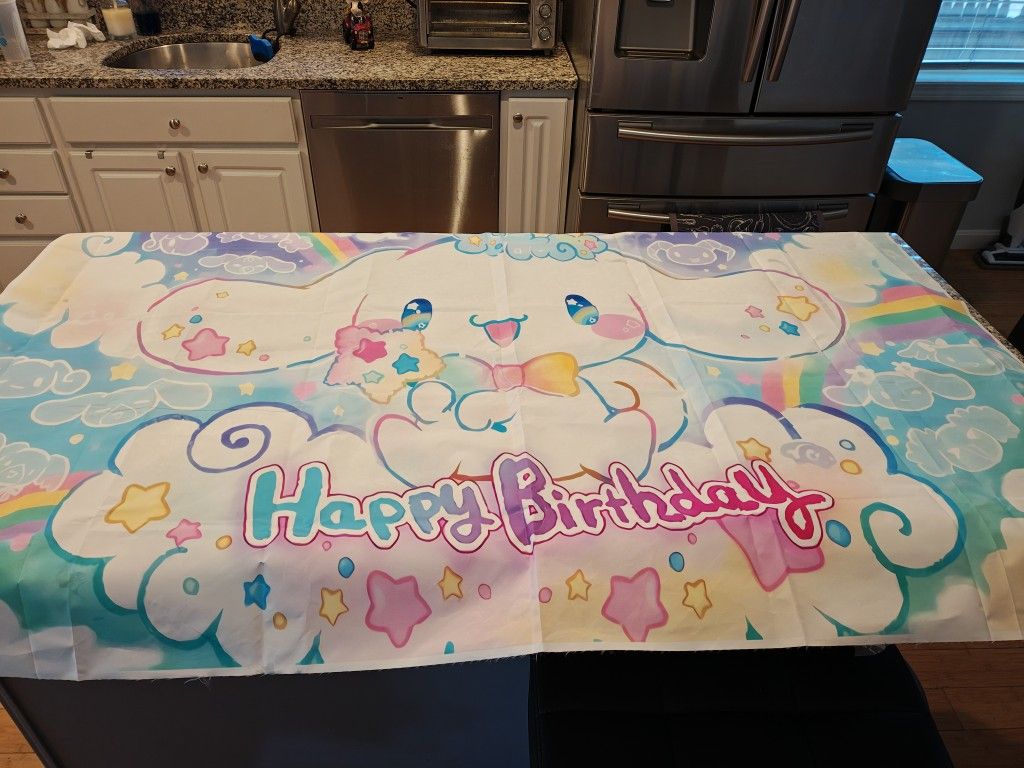 Cinnamaroll Birthday Backdrop