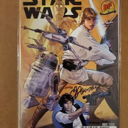 STAR WARS #1 Dynamic Forces variant, signed by Justin Ponsor, COA of 400