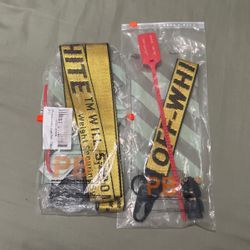 Off-white Belt and keychain lanyard 