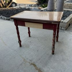 Vintage Metal Top Table 