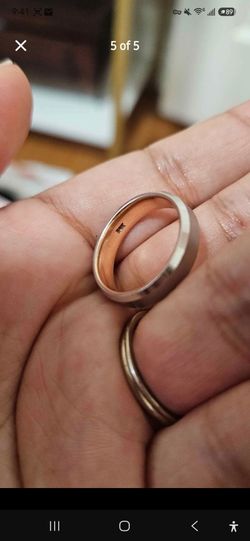 White Gold wedding Band Ring
