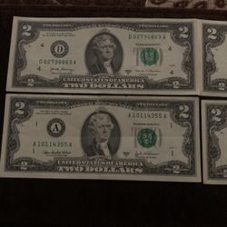 2 Dollars Notes