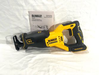 Brand new DeWalt 20 V brushless reciprocating saw. Retails $199.