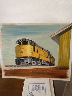 Railroad Oil Painting
