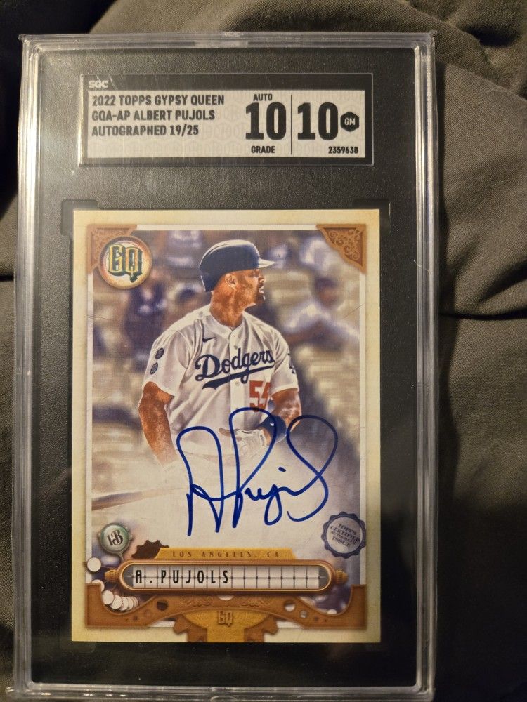 Albert Pujols Autograph Dodgers