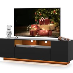 TV Stand with LED Lights