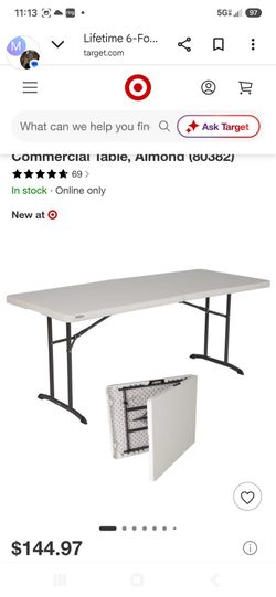 🎂🧁6ft Lifetime Folding Tables 🍝🧂