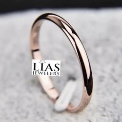 New 18k Rose Gold Wedding Ring 
