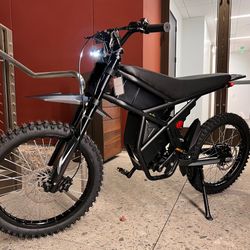 GT73 Electric E-Bike Dirt Bike Style Full Suspension, 25 Inch Deal Dirt Bike Tires Chip Activated 