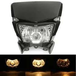 Universal Black Streetfighter Headlight Headlamp For KX250F KX450 F KLX250