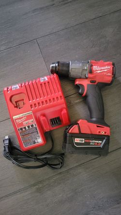 Milwaukee M18 FUEL Drill + Battery and Charger