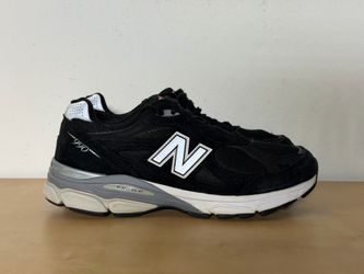 New Balance 990v3 Made In USA Black/Silver Sneakers M990BS3 Men’s Size 9.5