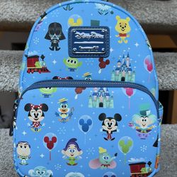 Disney Parks Chibi Mickey Minnie Dopey Buzz Castle Pooh Dumbo Balloon Loungefly Minibackpack 