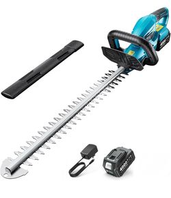 Cordless Hedge Trimmer with Battery and Charger