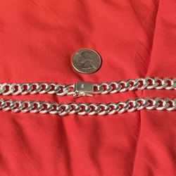 10mm 925 Sterling Silver Necklace