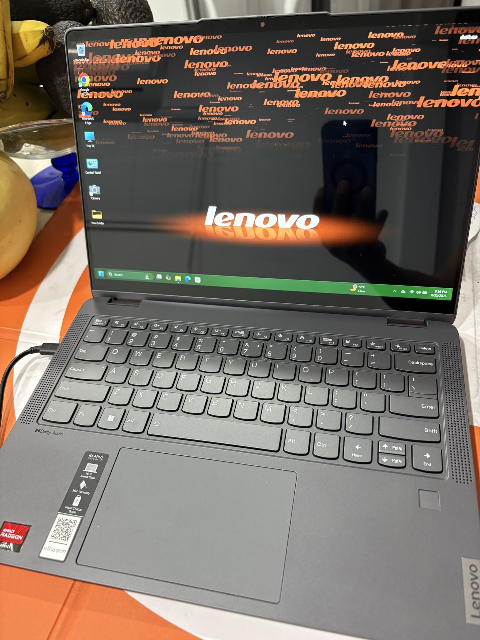 TOUCH SCREEN  LENOVO GAMING   Laptop with AMD Ryzen 7 5700U Processor and Radeon Graphics is a powerful and sleek gaming machine suitable for high-res