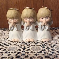 Ceramic Angels Decoration Triple Blessings