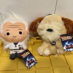 Universal Studios Fanfest Back to the Future Doc & Einstein Plush