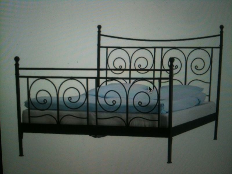 Rare Ikea Noresund king size bed frame