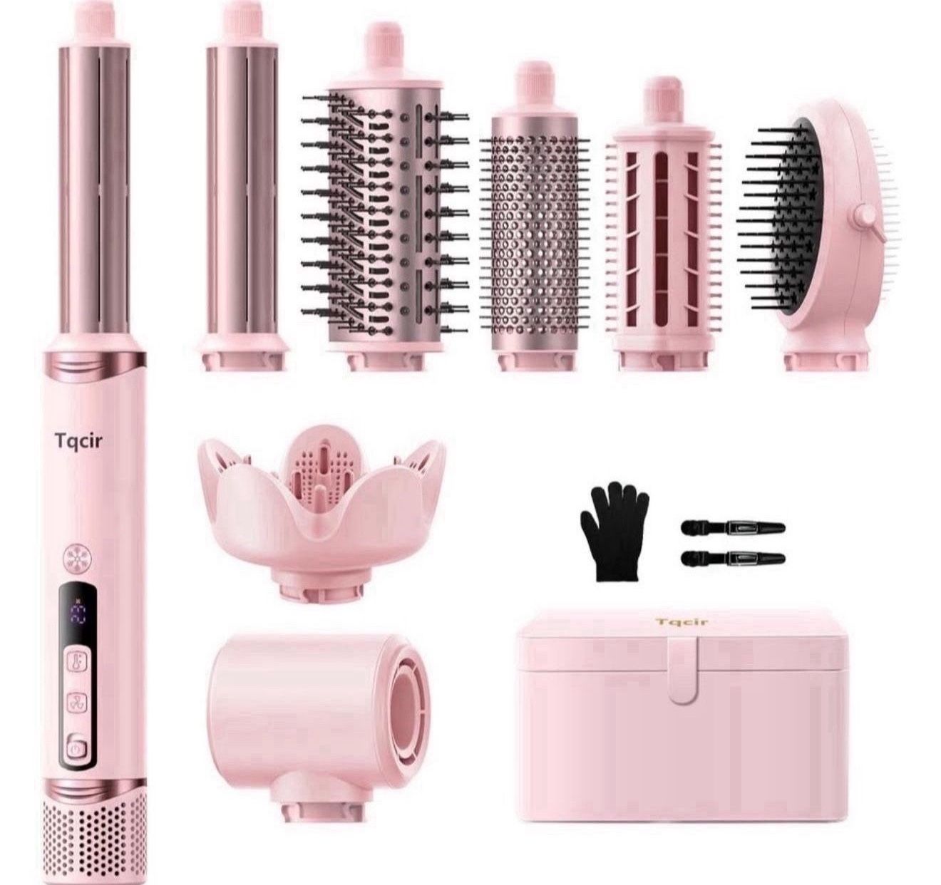 NEW! 8-in-1 Professional Hot Air Styler&Hair Dryer Brush