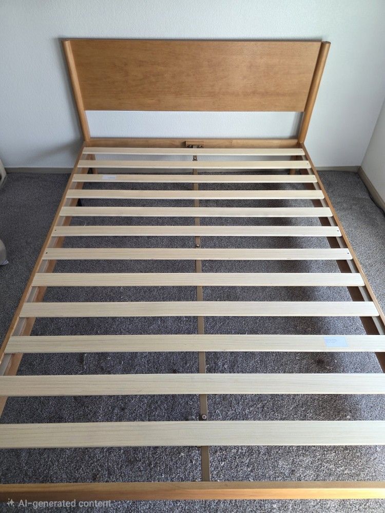 Mid Century Modern Bed Frame Queen