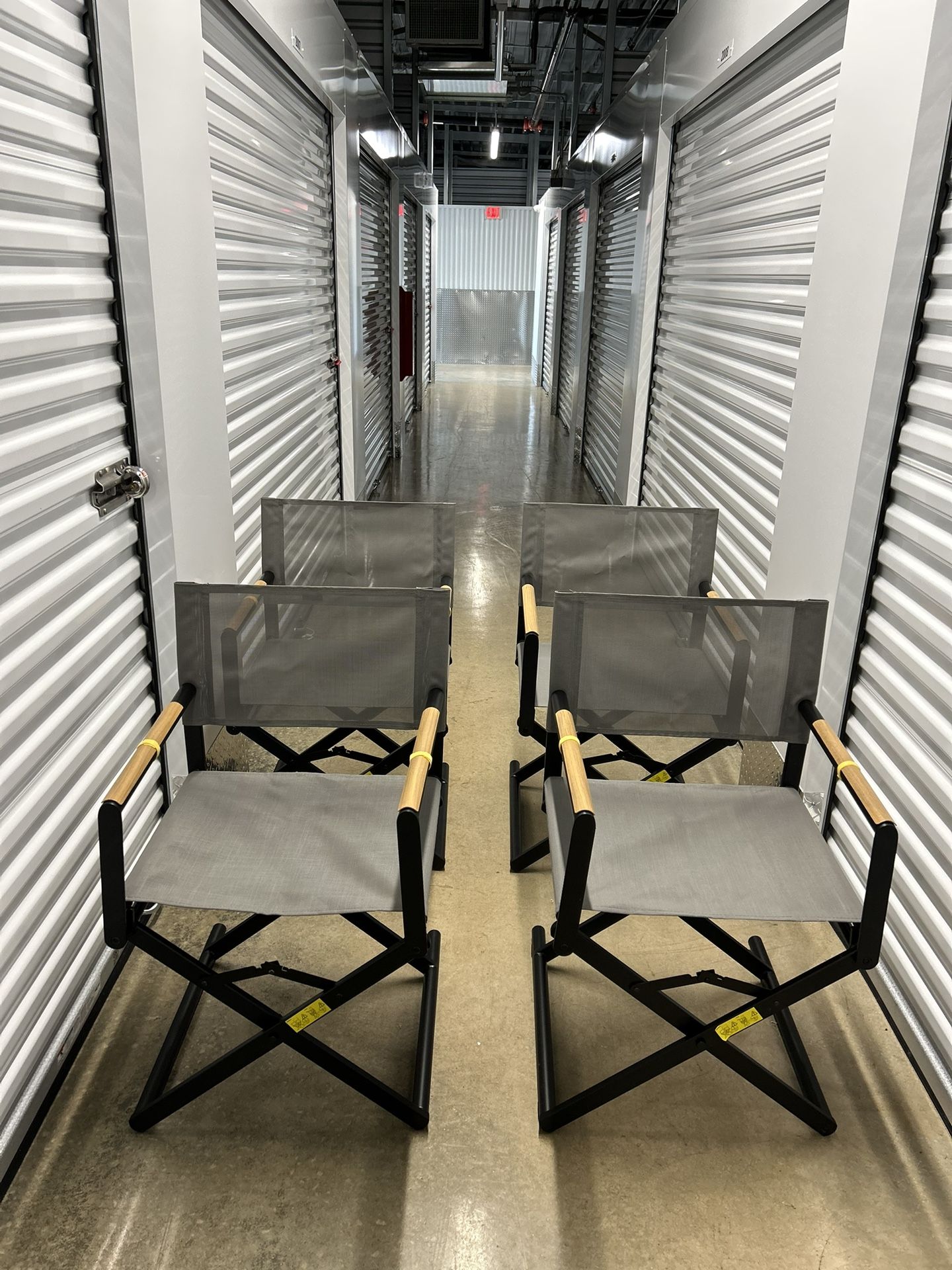 BRAND NEW FOLD UP DIRECTOR CHAIRS $50 EACH NEVER USED $200 FOR ALL 4!!