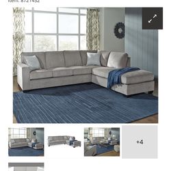 Ashley Altari 2-Piece Sectional Grey Sofa Like New