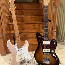 Squier Classic Vibe Jazzmaster and Stratocaster