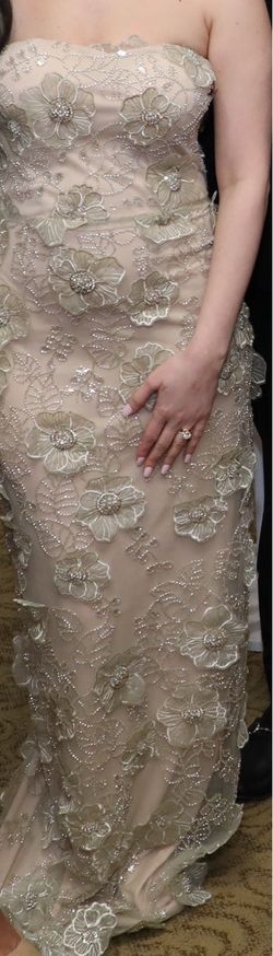 Emma Embroidered Mesh Maxi Dress