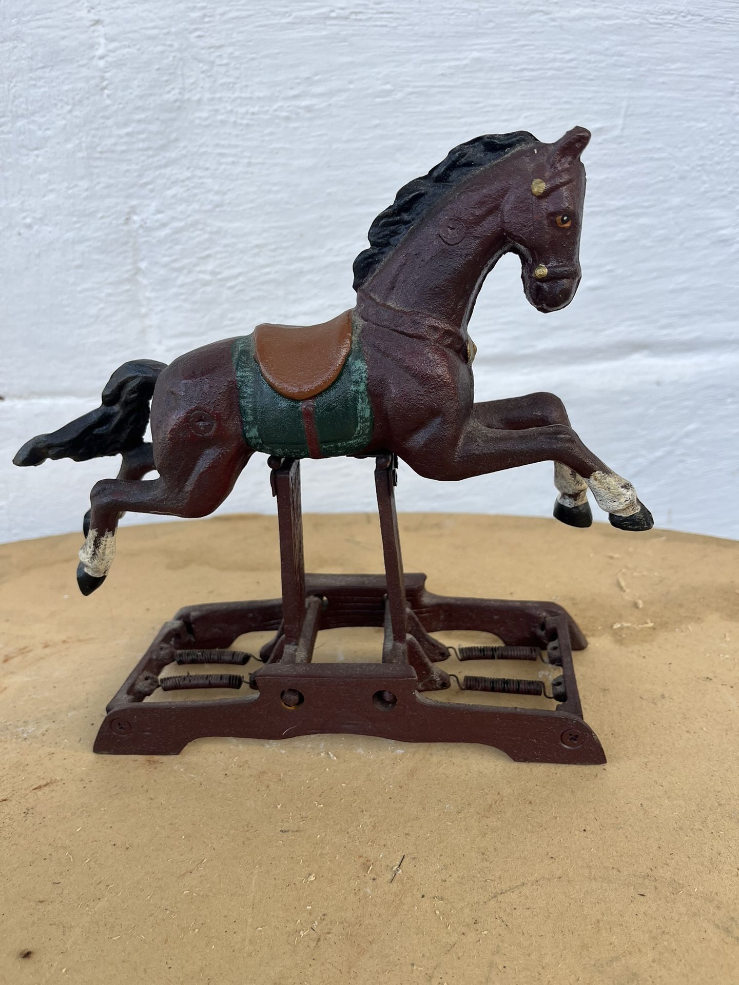 Antique Cast Iron Rocking Horse