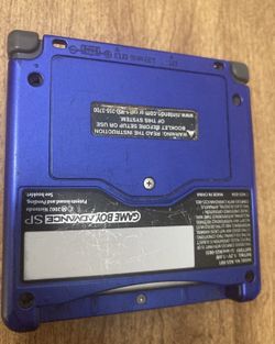 Cobalt Blue Game Boy Advance SP System used