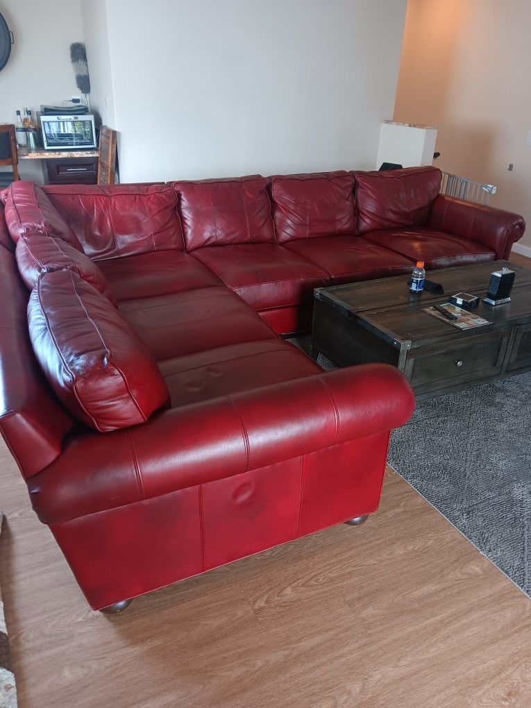 Leather Sectional Couch