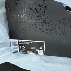 Jordan 4 Black Cats Size 12 Mens