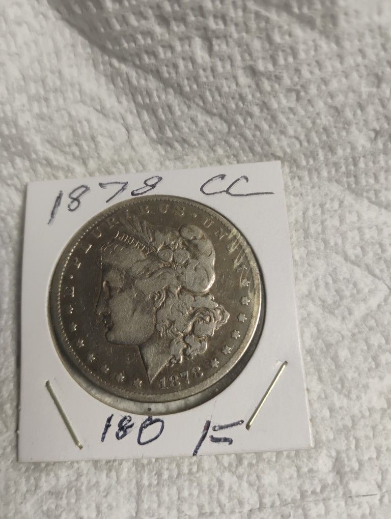 1878 CC MORGAN SILVER DOLLAR $180.00