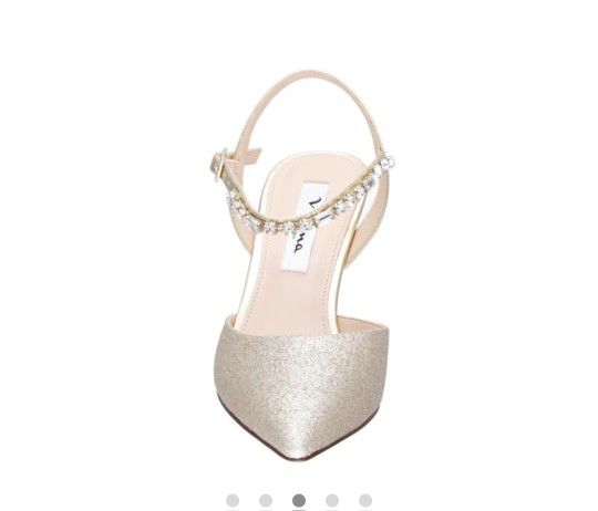 Nina Gold Pointed Toe Heels