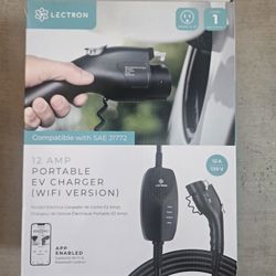 Brand New Lectron 12 Amp Portable EV Charger (WiFi) – Level 1
