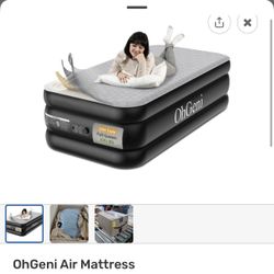 Oh Geni Twin Air Mattress. Auto Blowup
