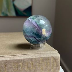 Feather Fluorite Sphere ( D2.5” ) firm on price