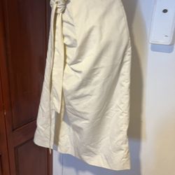Marni Khaki Full Pleated Skirt cargo dress skirt belted wrap cute chic piece