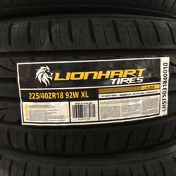 Brand New Tires (1) Lionhart LH-503 (225/40ZR18) (Single) ($72)