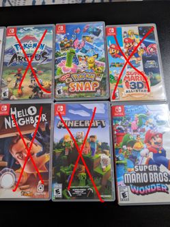 Nintendo Switch Games (Check Description)