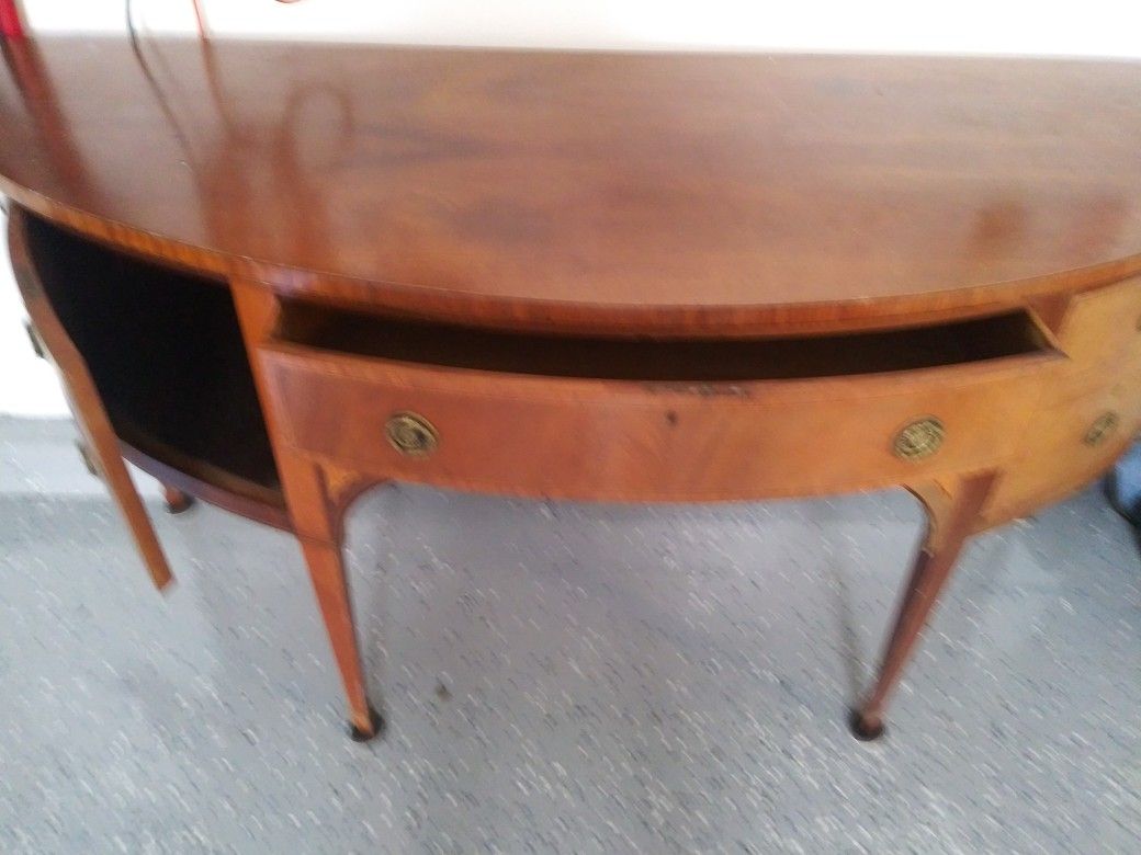 Antique China Hutch with silverware drawer.