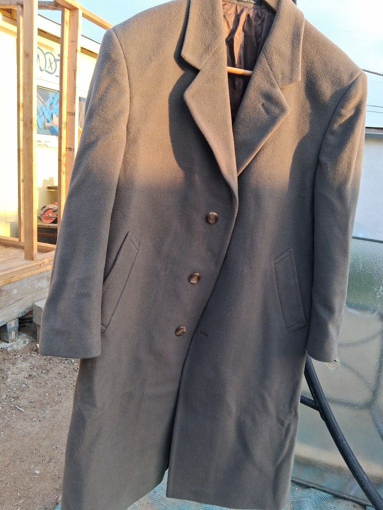Men's Cashmere Lined Coat $70