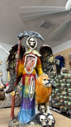 Santa muerte ESTATUA / Holy Death STATUE 7 colores
