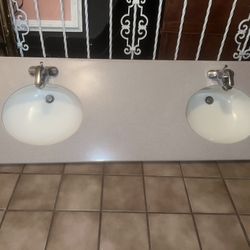 Corian Double Sink 