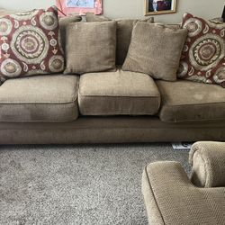 Brown 2 Pc. Couches 