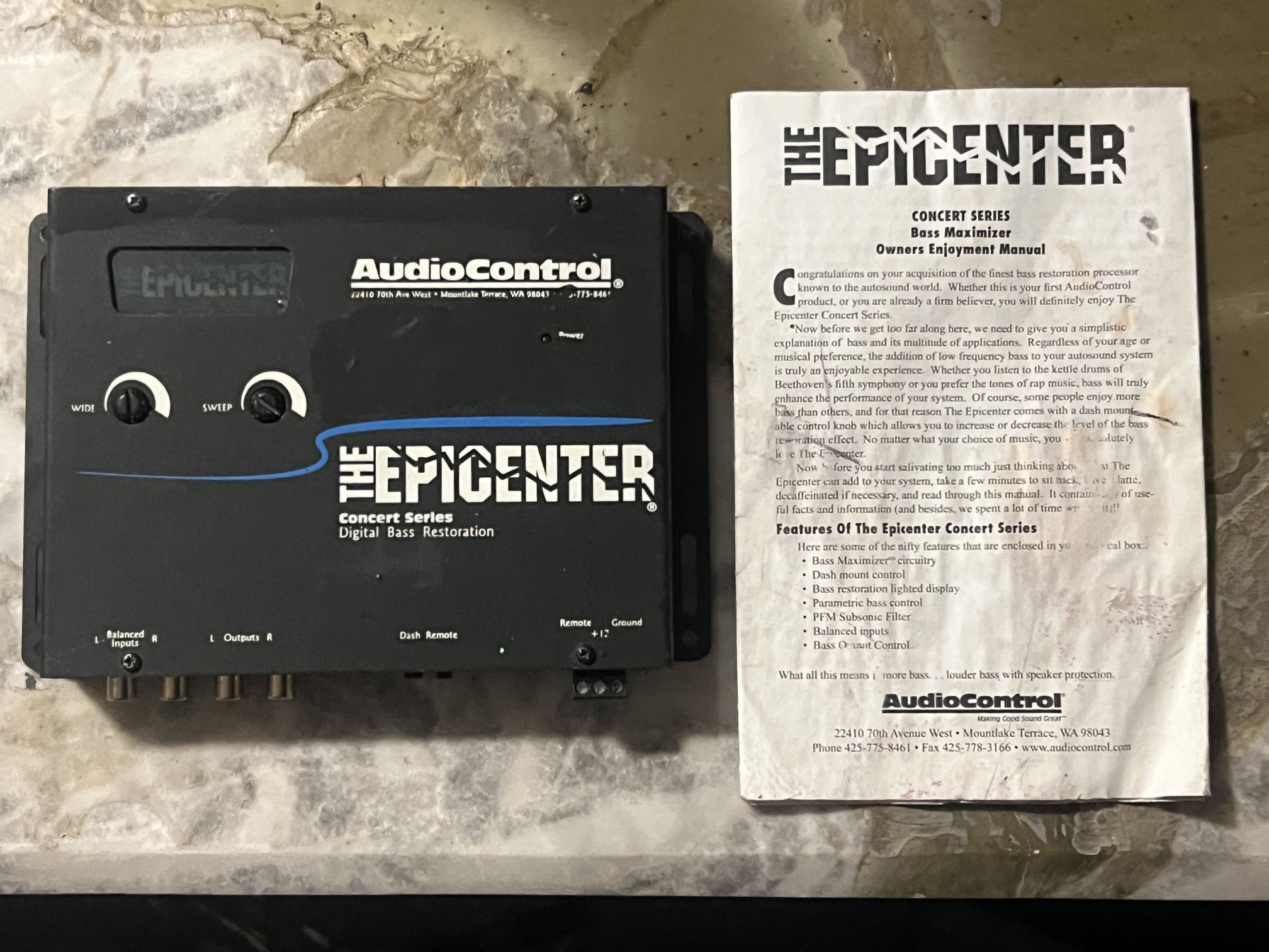 Audio Control-Epic Center $50