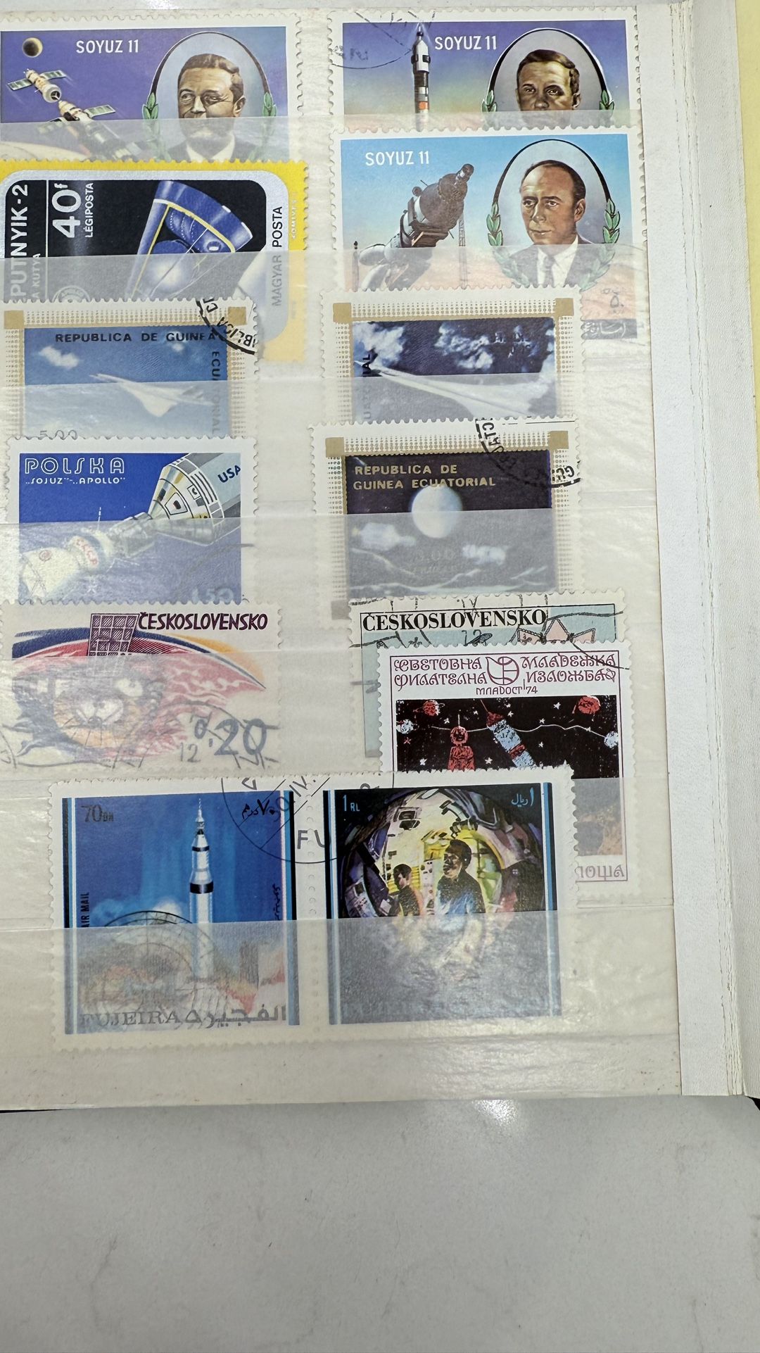 Vintage Space Exploration Stamps