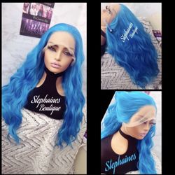 Human Hair Blended Lace Front Wig 