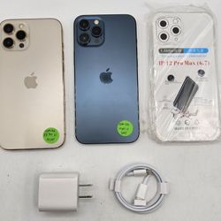 🔥Apple iPhone 12 Pro Max🔥128gb Unlocked With Case, Charger And Warranty $340 Each